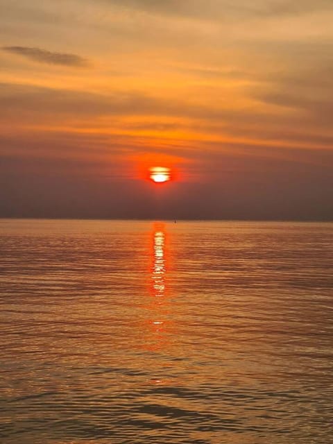 Natural landscape, Sea view, Sunset