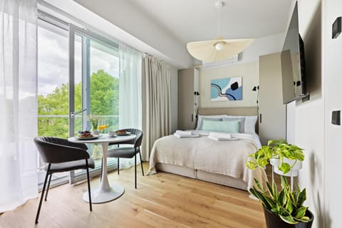 Bed, TV and multimedia, Living room