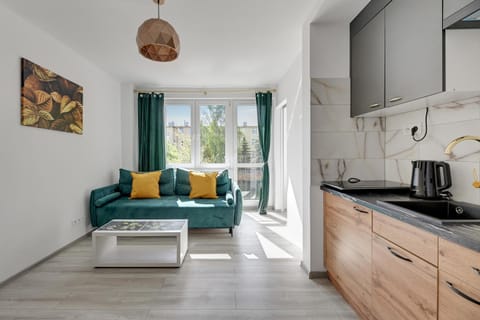 Kitchen or kitchenette, Living room, Seating area, Dining area, stove