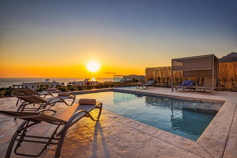 Swimming pool, Sunset