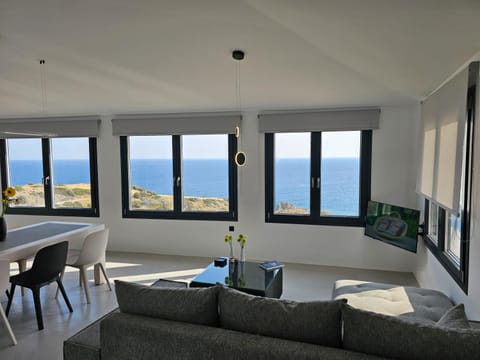 Natural landscape, Living room, Seating area, Sea view