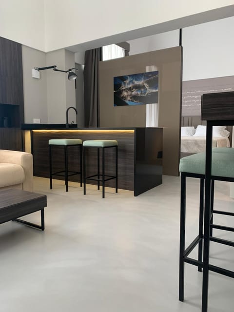 Kitchen or kitchenette, Living room, Bedroom