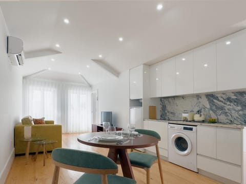 Kitchen or kitchenette, Living room, Dining area