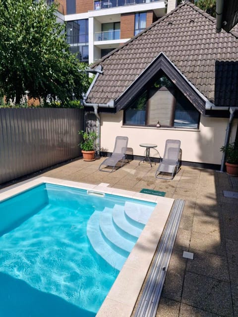 Pool view, sunbed