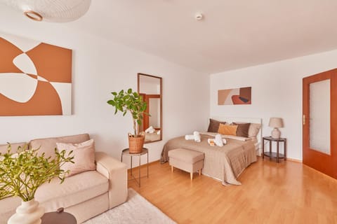 Bed, Living room, Bedroom
