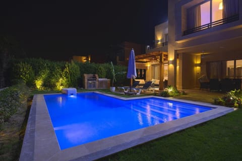 Patio, Night, Garden, Garden view, Pool view, Swimming pool