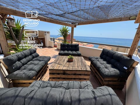 Day, Natural landscape, View (from property/room), Balcony/Terrace, Evening entertainment, Sea view