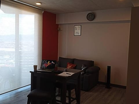 Living room, Seating area, City view