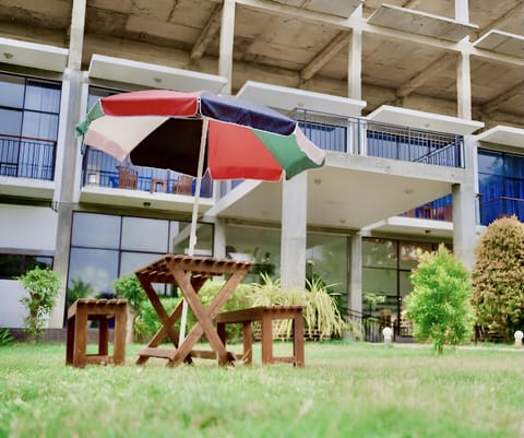 Property building, Garden view