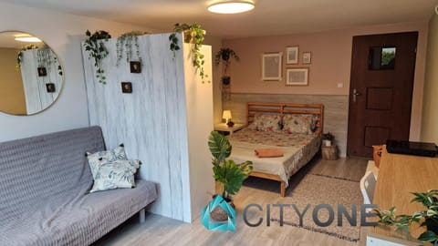 Bed, Living room, Photo of the whole room, Seating area, Bedroom