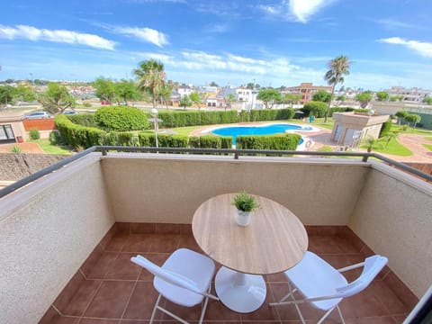 View (from property/room), Balcony/Terrace, Pool view, Swimming pool