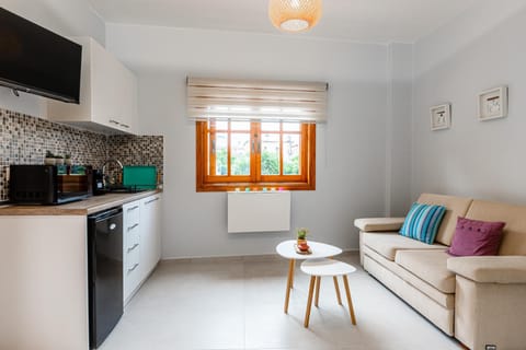 Bed, Living room, Photo of the whole room, minibar, air conditioner