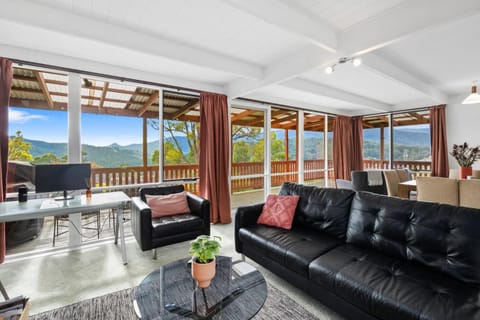 Living room, Seating area, Mountain view