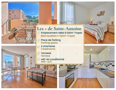 Saint Antoine-City center St-Tropez-TerraceParking Apartment in Saint-Tropez
