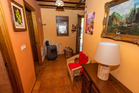 Seating area, fireplace