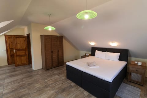 Bed, Photo of the whole room, Bedroom, towels, wardrobe