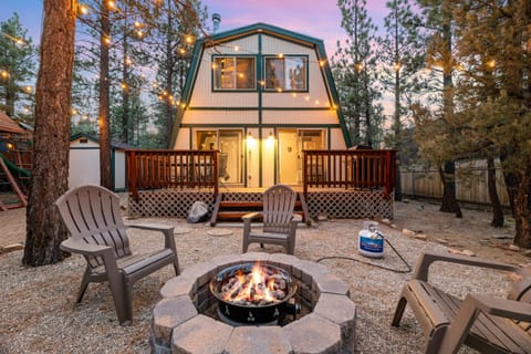 Property building, Patio, Natural landscape, Sunset