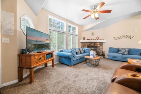 Communal lounge/ TV room, TV and multimedia, Living room, Seating area, Evening entertainment, fireplace, flat iron
