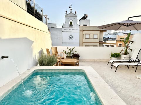 Pool view, sunbed