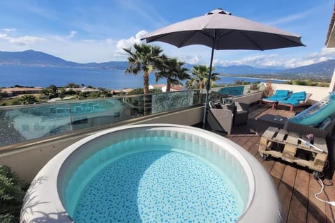 Patio, Hot Tub, Sea view