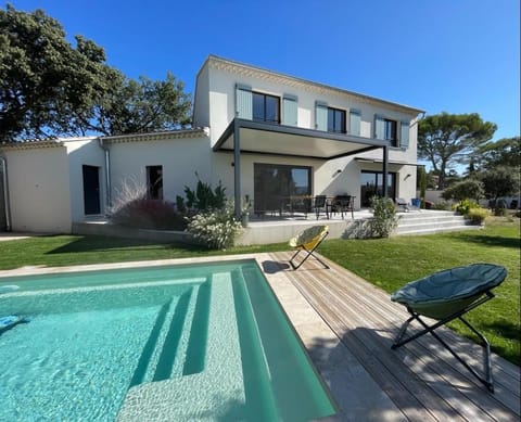 Property building, Living room, Swimming pool