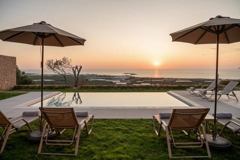 Natural landscape, Pool view, Sea view, Sunset, sunbed