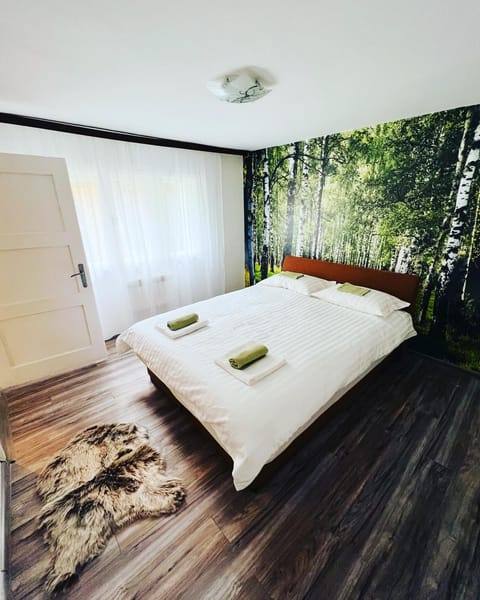 Bed, Natural landscape, Photo of the whole room, Bedroom, towels