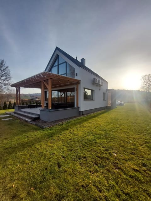 Property building, Natural landscape, Garden, Garden view, Sunset