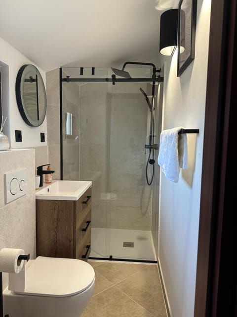 Shower, Toilet, Bathroom, towels