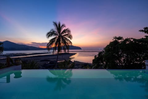 Natural landscape, Pool view, Sea view, Swimming pool, Sunset
