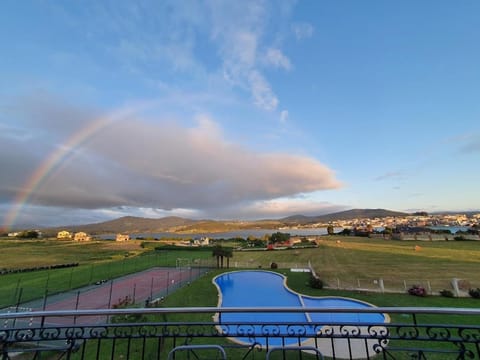 Natural landscape, Mountain view, Swimming pool