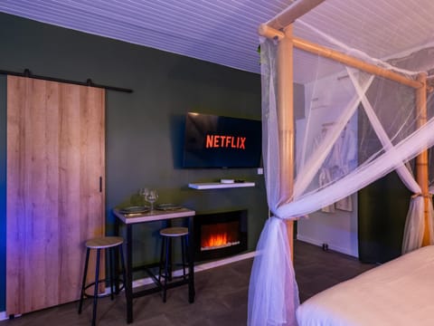 Sault Tropical - Idéal couple - Balnéo Led - Vue parc & montagne - Wifi - Stationnement gratuit - 5min à pied des bars, restaurants & commerces Apartment in Sault