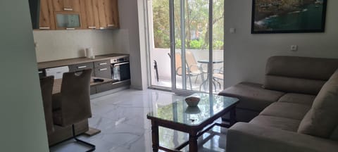 Kitchen or kitchenette, Living room, Seating area, Dining area, pet friendly
