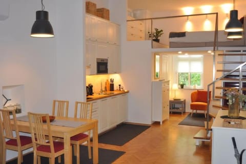 Kitchen or kitchenette, Living room, Dining area