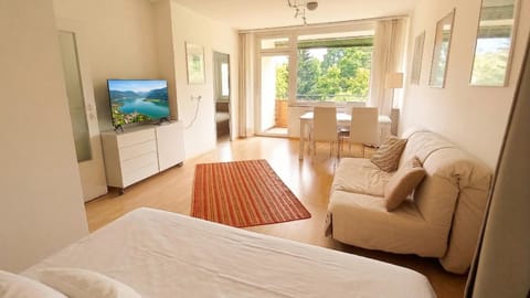 Bed, View (from property/room), Living room, Dining area