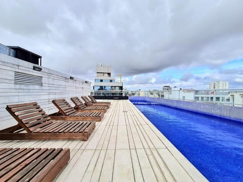 Pool view, Swimming pool, sunbed