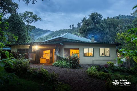 Property building, Night, Natural landscape, Garden, Mountain view