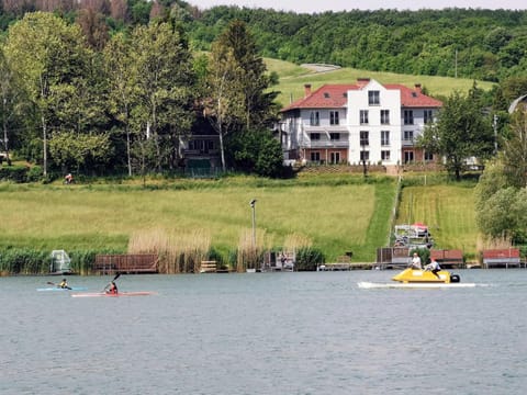 Property building, Natural landscape, Beach, Lake view