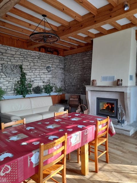 Dining area, flat iron