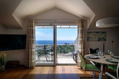 View (from property/room), Living room, Sea view