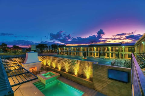 Hot Tub, Pool view, Swimming pool, Sunset
