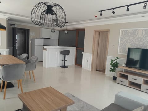 TV and multimedia, Kitchen or kitchenette, Living room, Seating area, Dining area