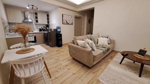 Kitchen or kitchenette, Living room, Dining area
