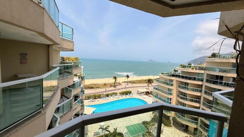 Property building, Natural landscape, Balcony/Terrace, Pool view, Sea view, Swimming pool