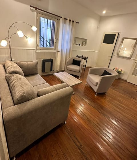 Living room, hair dresser