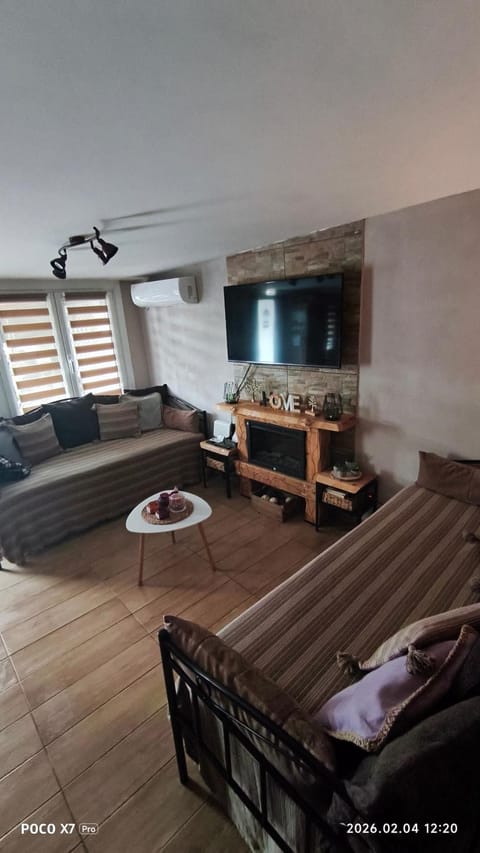 TV and multimedia, Living room, Photo of the whole room, Seating area, Dining area, Evening entertainment, fireplace