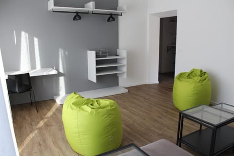 Bed, Living room, Photo of the whole room, Seating area, Bedroom