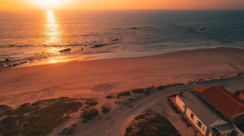 Nearby landmark, Natural landscape, Bird's eye view, Beach, Sea view, Sunset