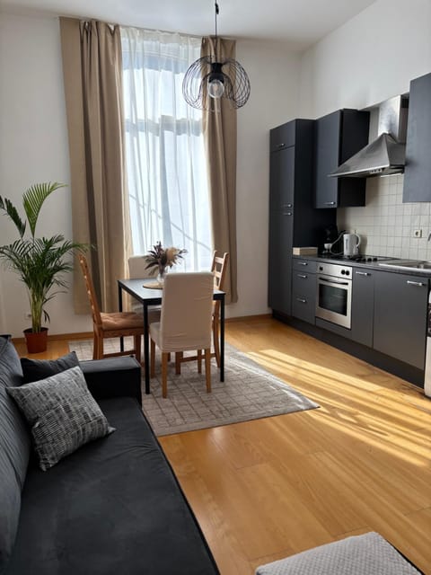 Kitchen or kitchenette, Living room, Dining area