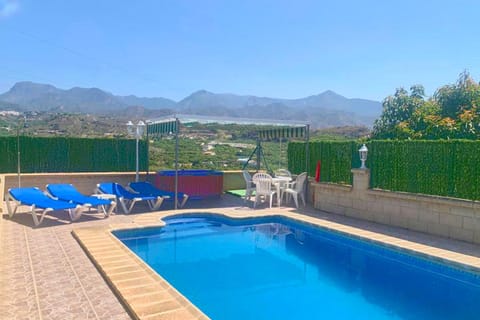 Natural landscape, Mountain view, Pool view, Swimming pool, sunbed